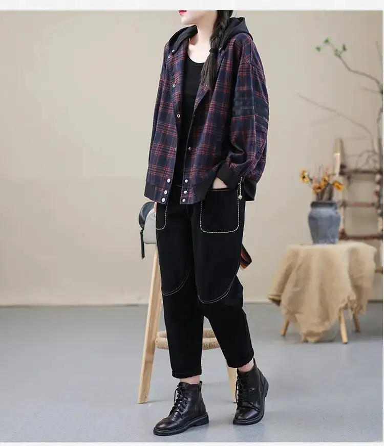Amax luluE Korean Black Loose Casual Harem Pants 2024 Autumn Fashion Women Elastic Vintage Trousers Female Solid Color Pantalons