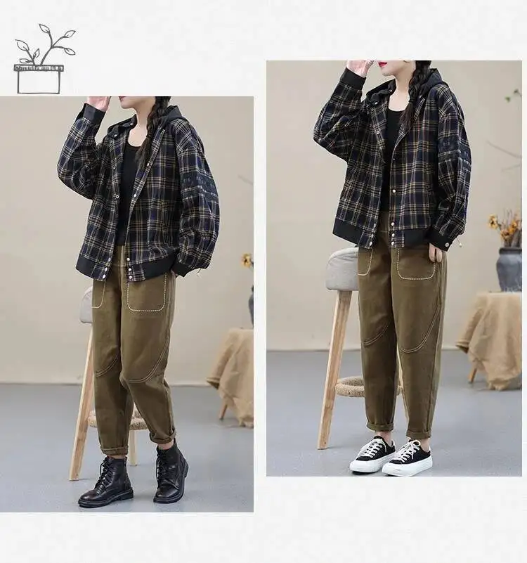 Amax luluE Korean Black Loose Casual Harem Pants 2024 Autumn Fashion Women Elastic Vintage Trousers Female Solid Color Pantalons
