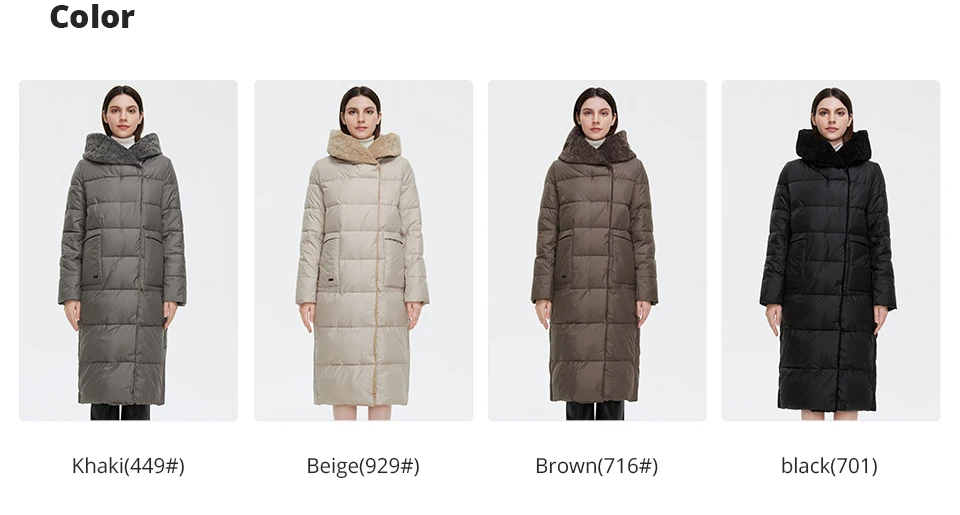 GASMAN 2022 Women's Winter Jacket Long Faux fur sheep curl Designer Female Coat Windproof Hat Big pocket Women's jacket 81716