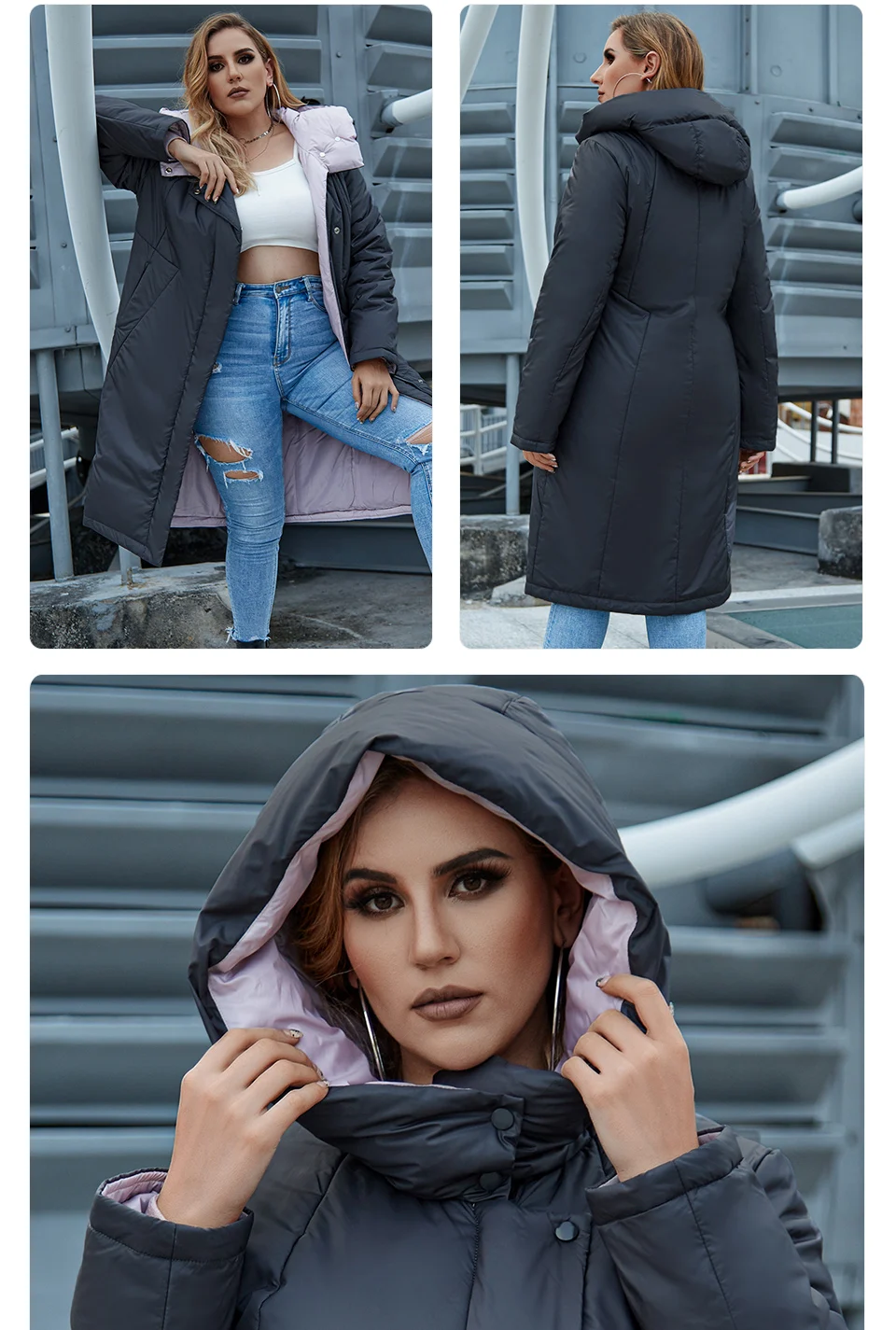 Astrid 2022 New Winter Women's coat women long warm parka fashion thick Jacket hooded Bio-Down Plus size female clothing AT-6703
