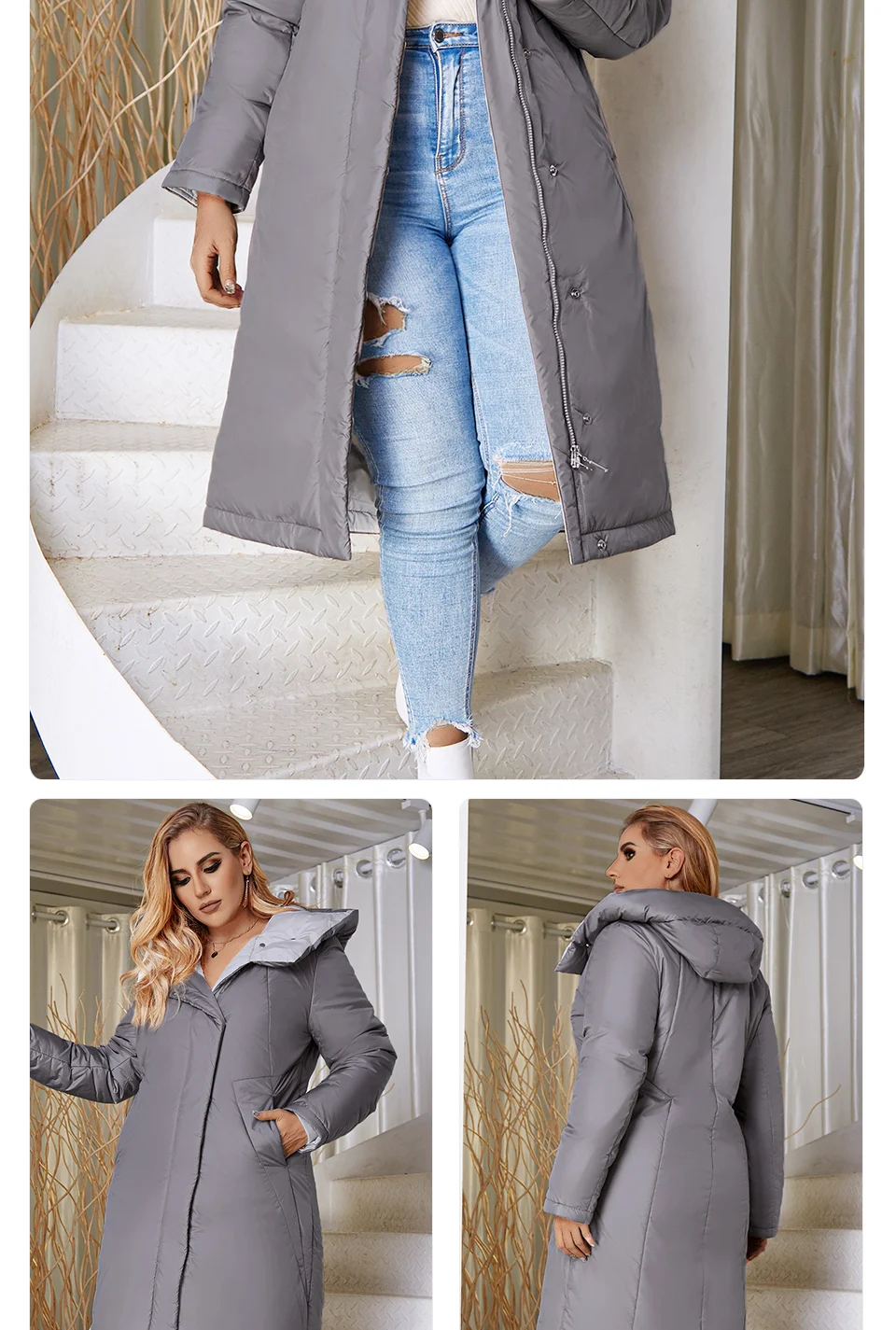 Astrid 2022 New Winter Women's coat women long warm parka fashion thick Jacket hooded Bio-Down Plus size female clothing AT-6703