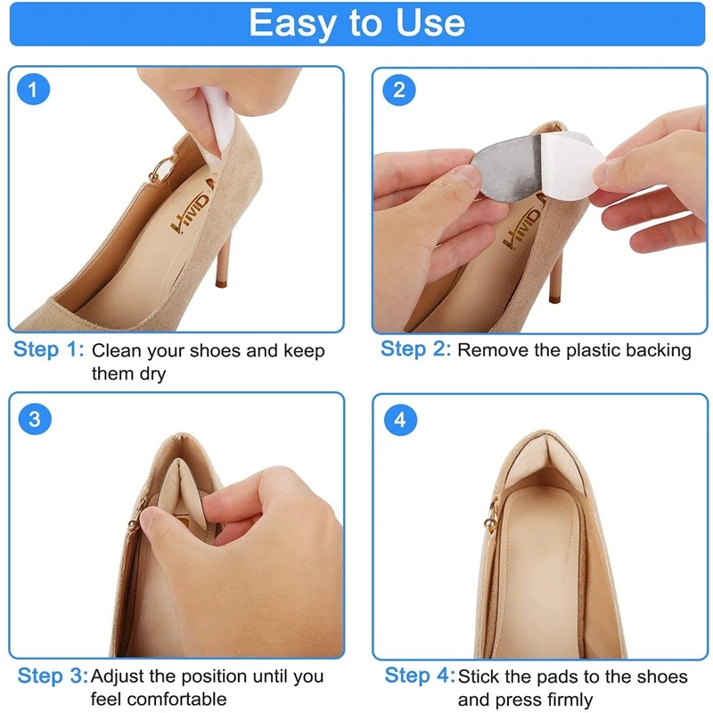 Women Insoles for Shoes High Heel Pad Adjust Size Adhesive Heels Stickers Pads Soft Protector Pain Relief Foot Care Insert Heel