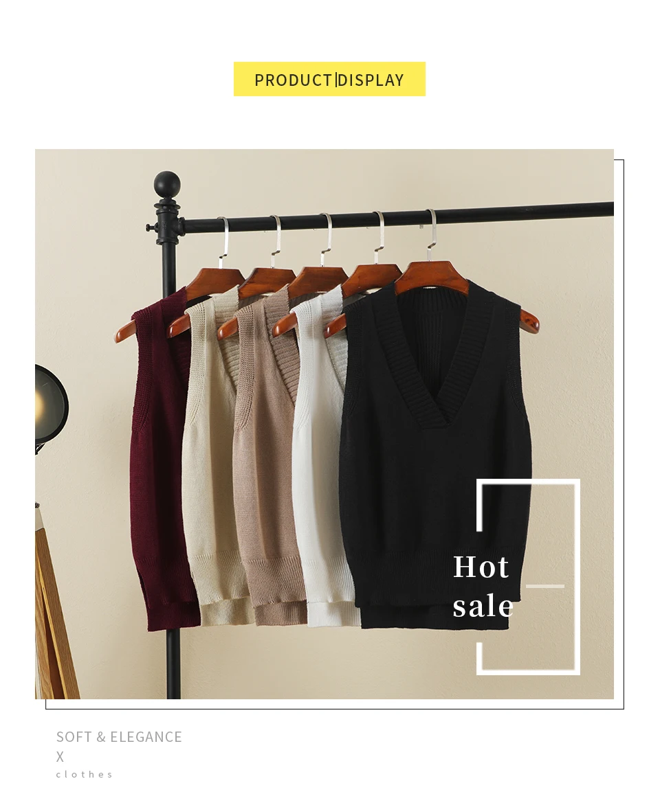 Women's Vest Cropped Sweater Clothing Preppy Style Tops Sweaters Blouse Pullover Warm Korean Padded Woman Female Sleeveless