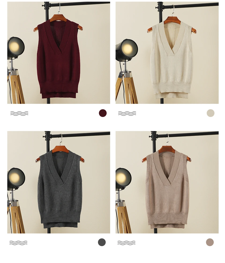 Women's Vest Cropped Sweater Clothing Preppy Style Tops Sweaters Blouse Pullover Warm Korean Padded Woman Female Sleeveless