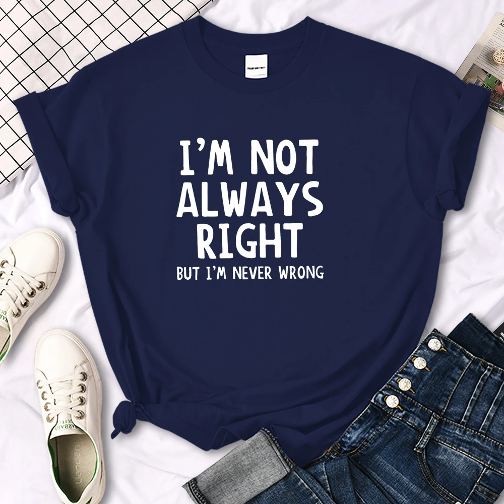 Women's T-Shirt Cool Interesting Letters Printed Tees Female Summer Oversized Tshirt Woman Round Neck Casual Tshirt Tops