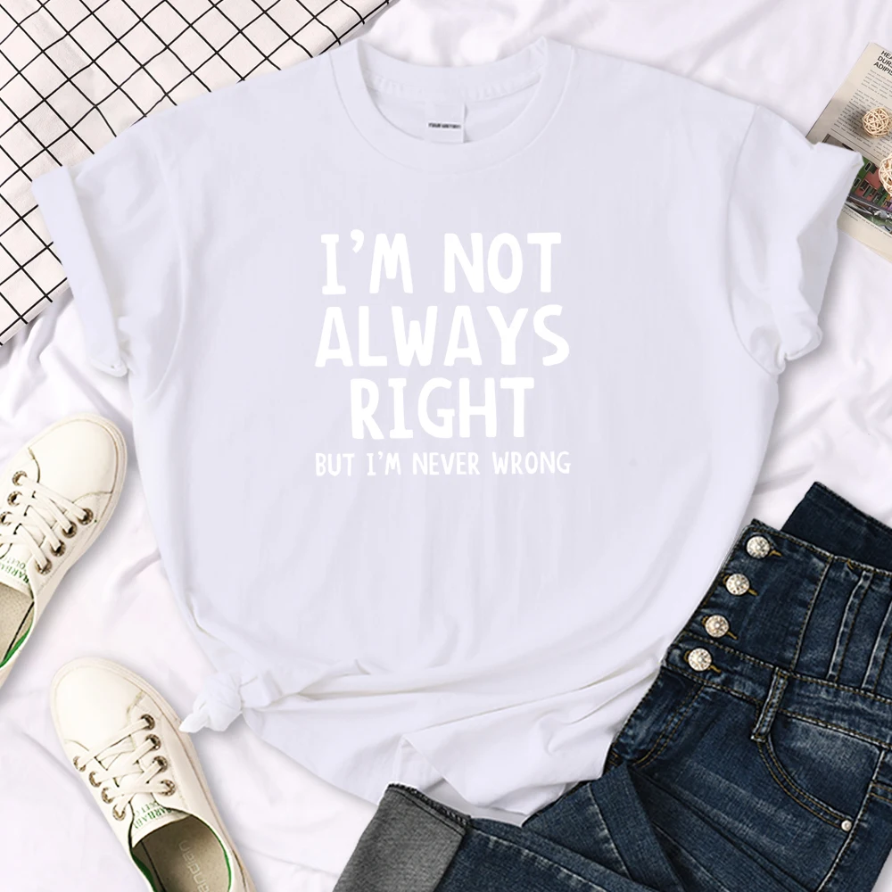 Women's T-Shirt Cool Interesting Letters Printed Tees Female Summer Oversized Tshirt Woman Round Neck Casual Tshirt Tops