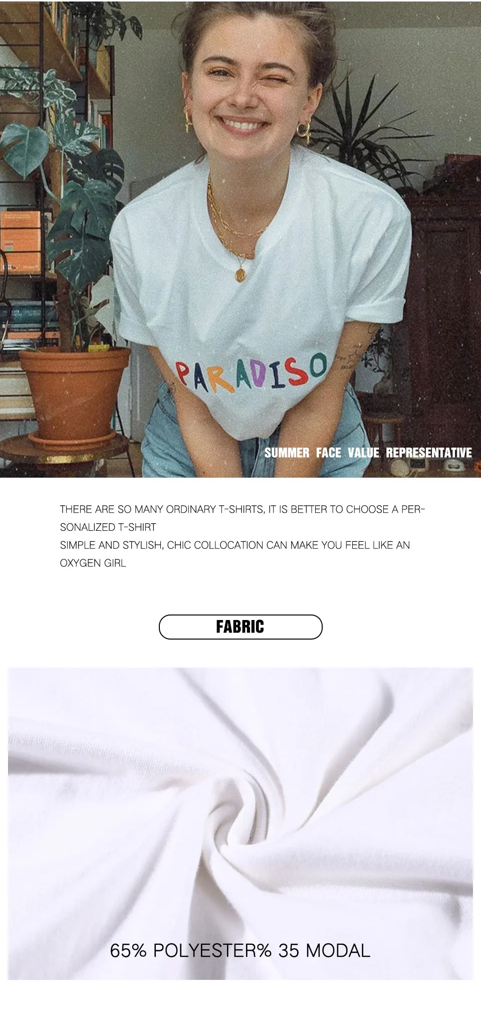 Women's T-Shirt Cool Interesting Letters Printed Tees Female Summer Oversized Tshirt Woman Round Neck Casual Tshirt Tops