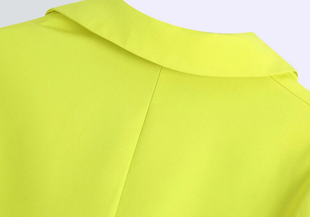 Klacwaya Women 2021 Fashion Chic Hollow Out Mini Dress Vintage Long Sleeve Welt Pockets Female Mini Dresses Mujer