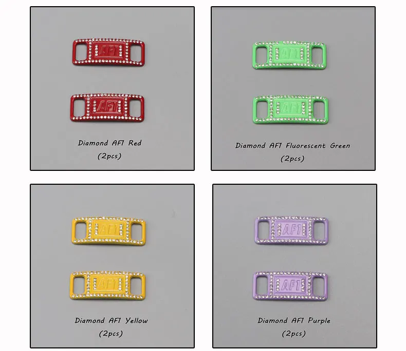 Large Glitter Shoelaces Buckle Metal Buckle Shoelace Accessories Metal Lace Lock DIY Sneaker Shoe Decorations 2pcs / Pair