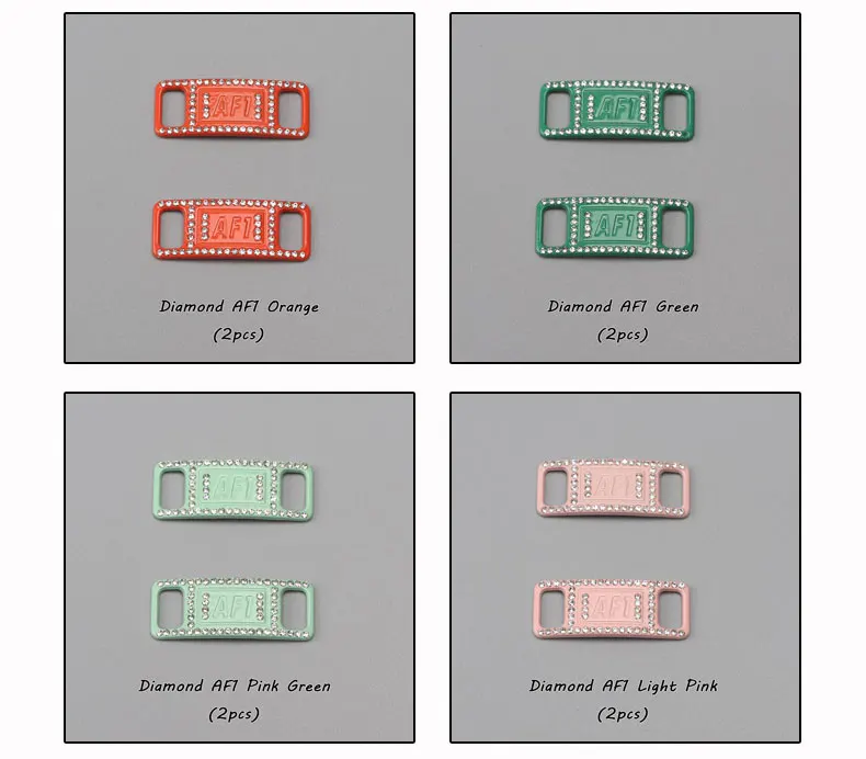 Large Glitter Shoelaces Buckle Metal Buckle Shoelace Accessories Metal Lace Lock DIY Sneaker Shoe Decorations 2pcs / Pair