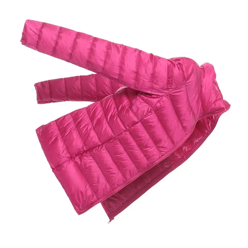 8XL Women White Duck Down Coats 4XL 5XL Female Ultra Light Duck Down Jackets Autumn Winter Warm Stand Collar Hiking Coat Outwear