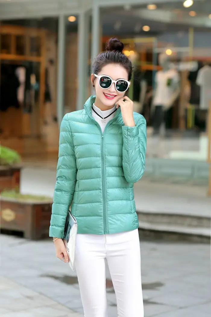 8XL Women White Duck Down Coats 4XL 5XL Female Ultra Light Duck Down Jackets Autumn Winter Warm Stand Collar Hiking Coat Outwear