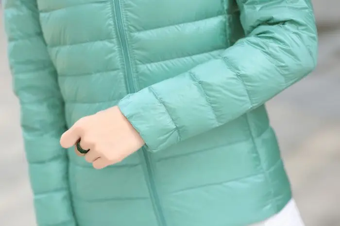 8XL Women White Duck Down Coats 4XL 5XL Female Ultra Light Duck Down Jackets Autumn Winter Warm Stand Collar Hiking Coat Outwear