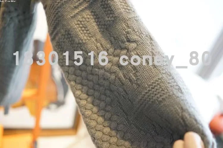 European goods heavy knit cashmere cardigan women loose wool coat autumn winter languid lazy long belt thick coat