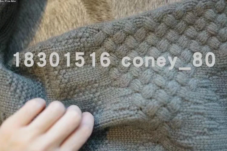European goods heavy knit cashmere cardigan women loose wool coat autumn winter languid lazy long belt thick coat