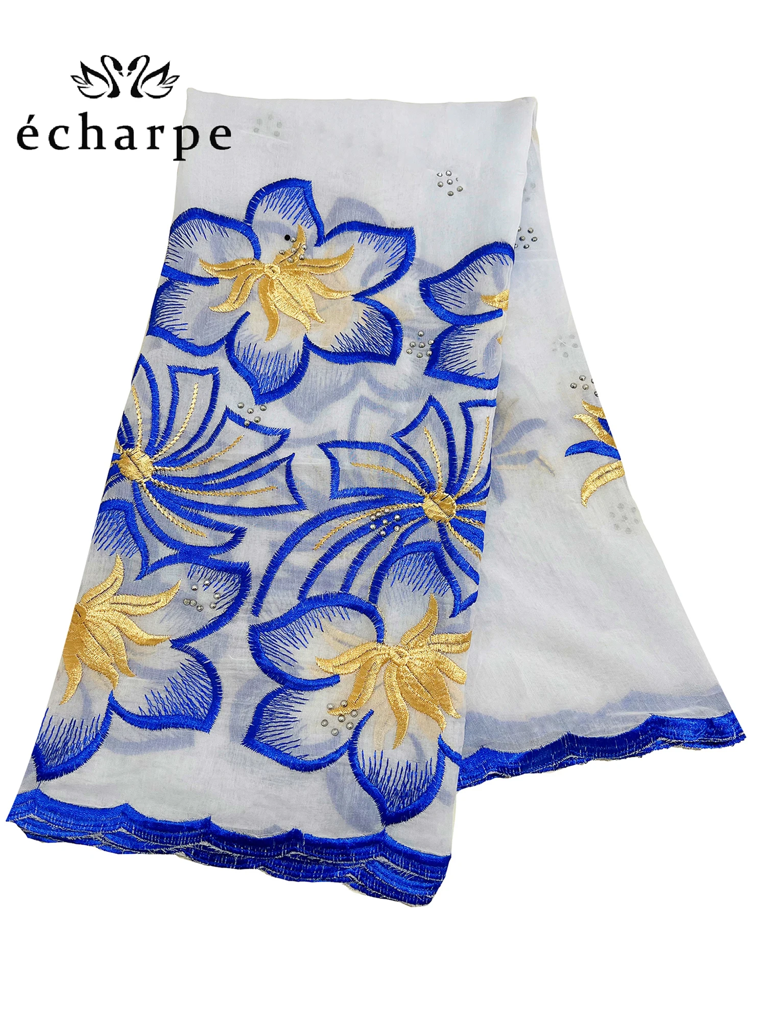 2024 New Dubai Scarf For Muslim Women African Cotton Hijab Islam Hijab Pashmina Turban Headscarf Embroidery Shawls