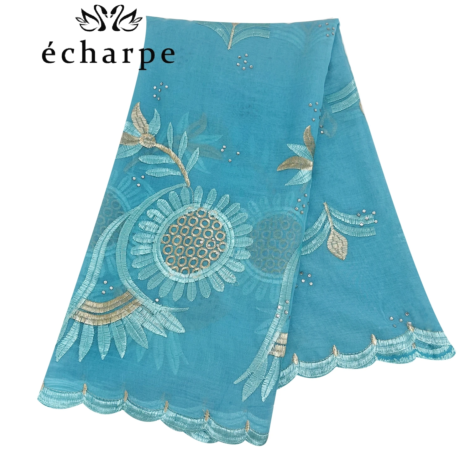 2024 New Dubai Scarf For Muslim Women African Cotton Hijab Islam Hijab Pashmina Turban Headscarf Embroidery Shawls