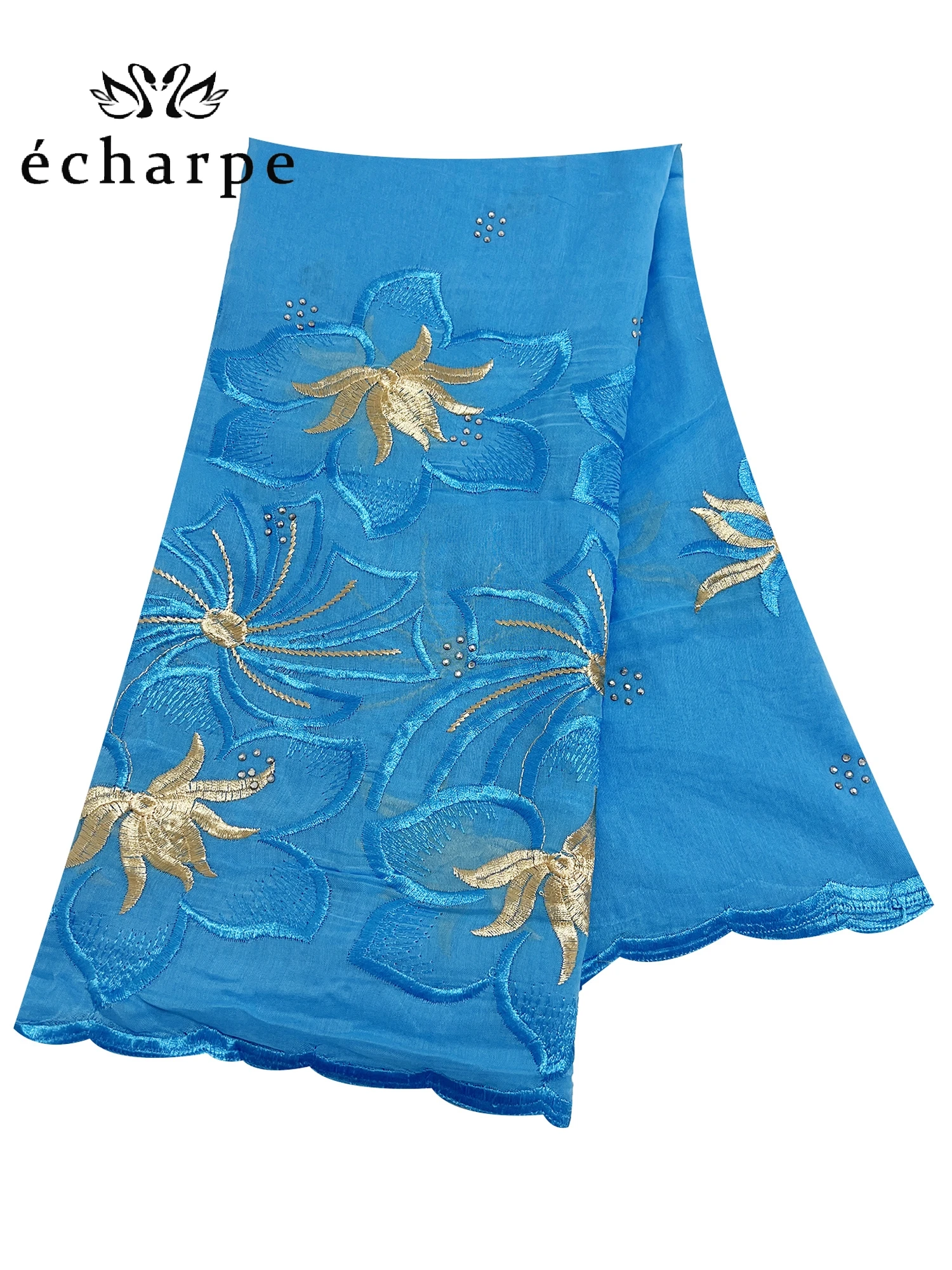 2024 New Dubai Scarf For Muslim Women African Cotton Hijab Islam Hijab Pashmina Turban Headscarf Embroidery Shawls