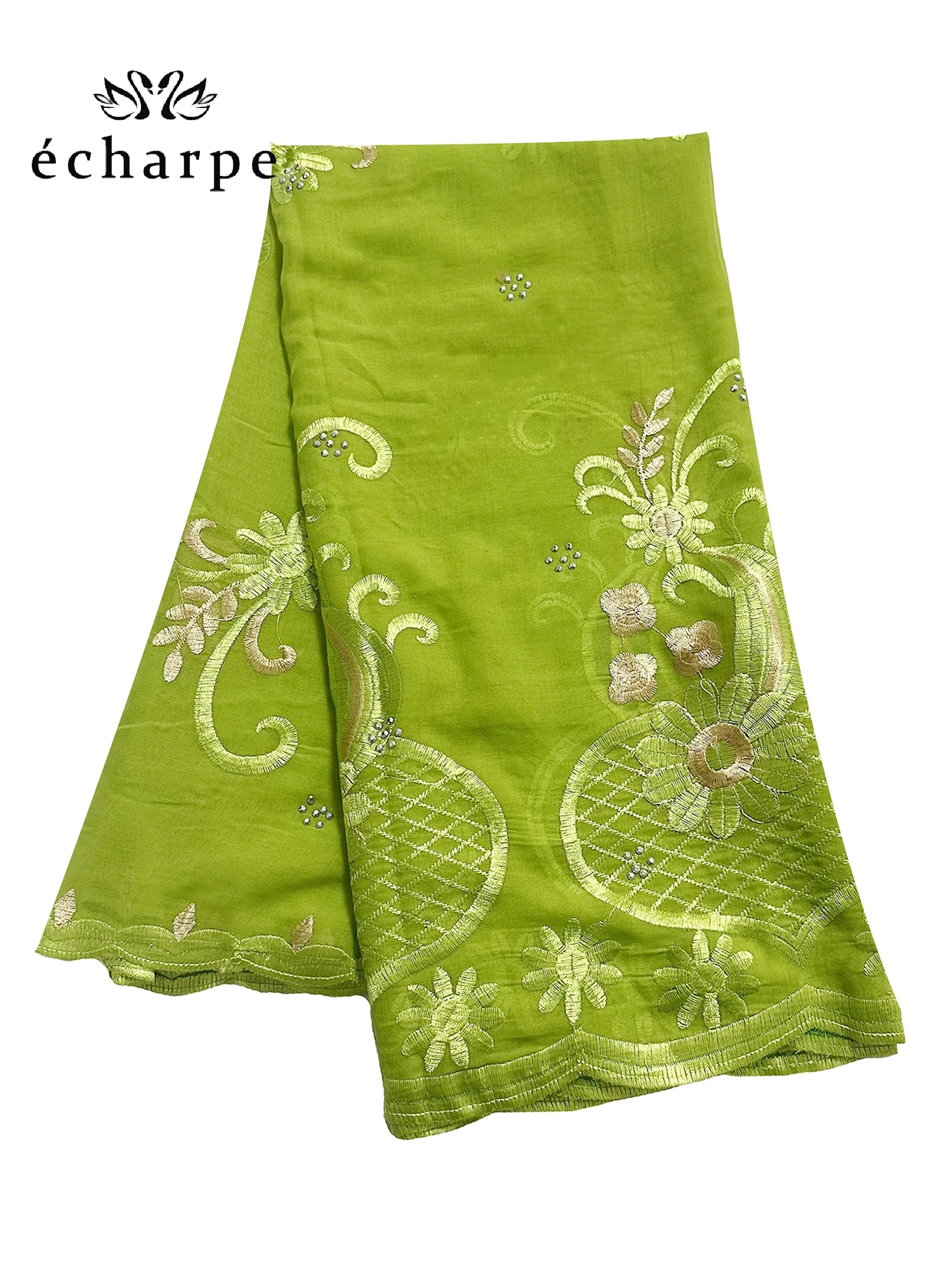 2024 New Dubai Scarf For Muslim Women African Cotton Hijab Islam Hijab Pashmina Turban Headscarf Embroidery Shawls