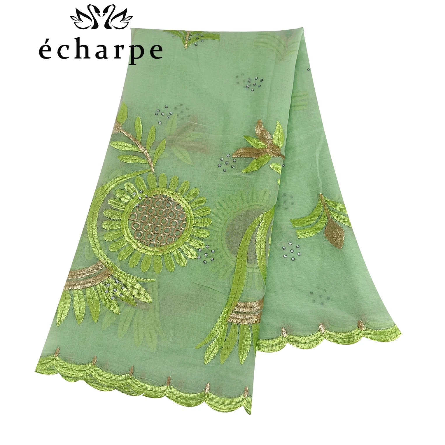 2024 New Dubai Scarf For Muslim Women African Cotton Hijab Islam Hijab Pashmina Turban Headscarf Embroidery Shawls