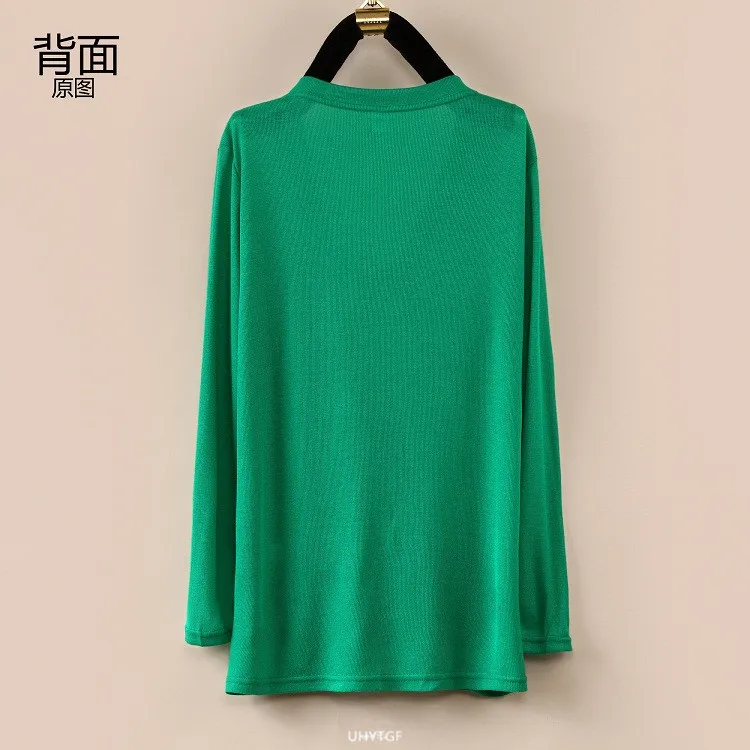 UHYTGF Fashion Women Coat 2022 New Knitted Shawl Cardigan Female Spring Summer Jacket Long-Sleeved Loose Size Thin Tops 5XL 1755