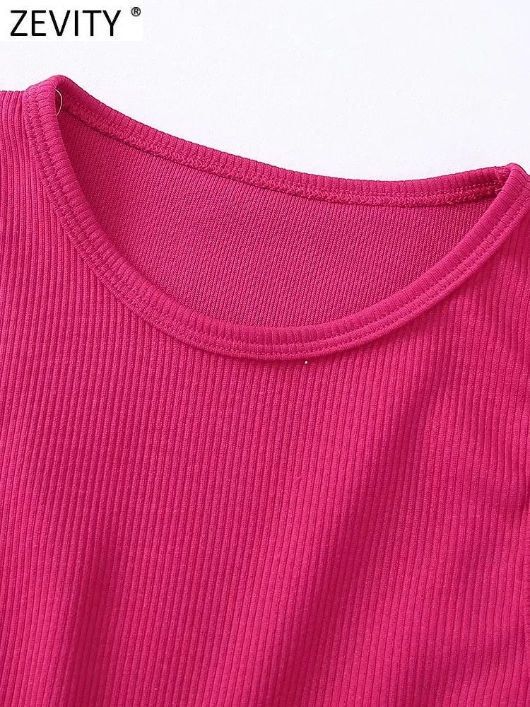 Zevity Women High Street Sexy Hem Tassel Diamond Beading Knitting T Shirt Chic Short Camis Tank Lady Slim Crop Vest Tops LS1311