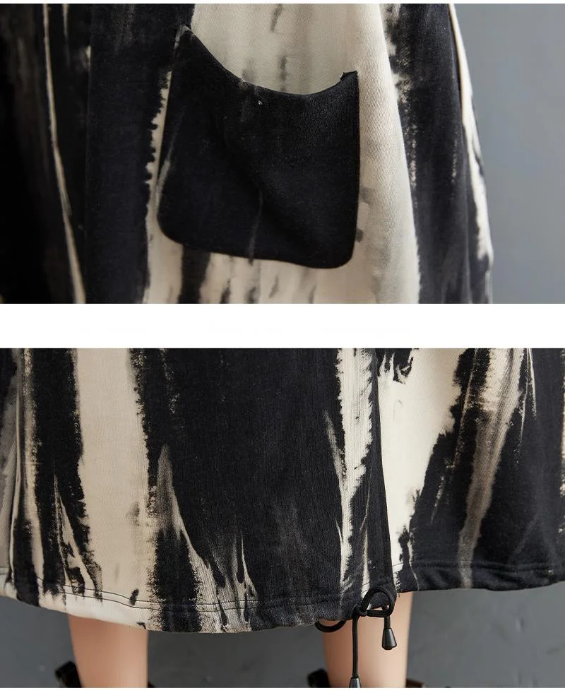 Masss Wasss 2021 Trench Coat Korean Style Streetwear Women Printed Loose Punk Windbreaker Ladies Vintage Harajuku Long Clothes