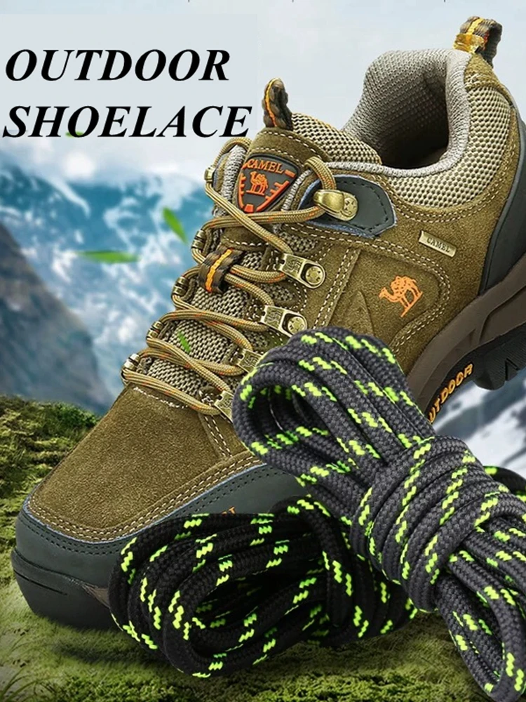 1Pair Round Shoelaces Outdoor Hiking Sports Shoe Laces Kids Sneakers Shoelaces Length 100/120/140/160CM Lacets Baskets 19 Colors