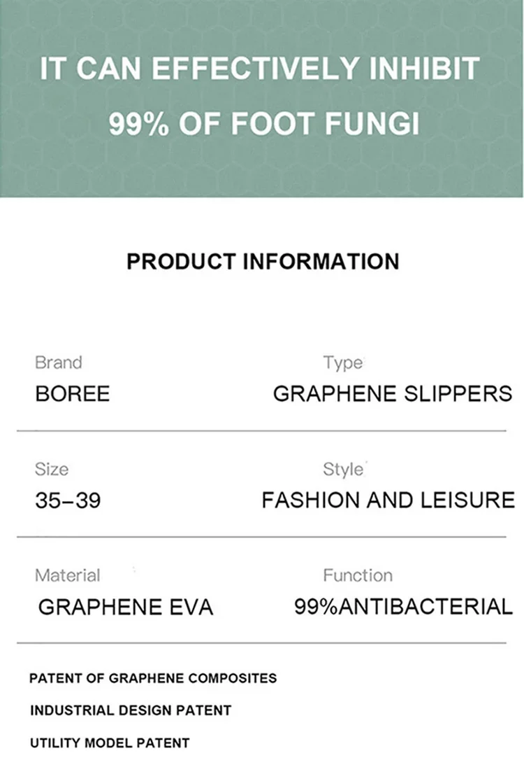 BOREE New Summer Women Slippers Wedge Platform Woman Shoes Beach Flip Flops High Heel Graphene Deodorant Non-slip Slides Sandals
