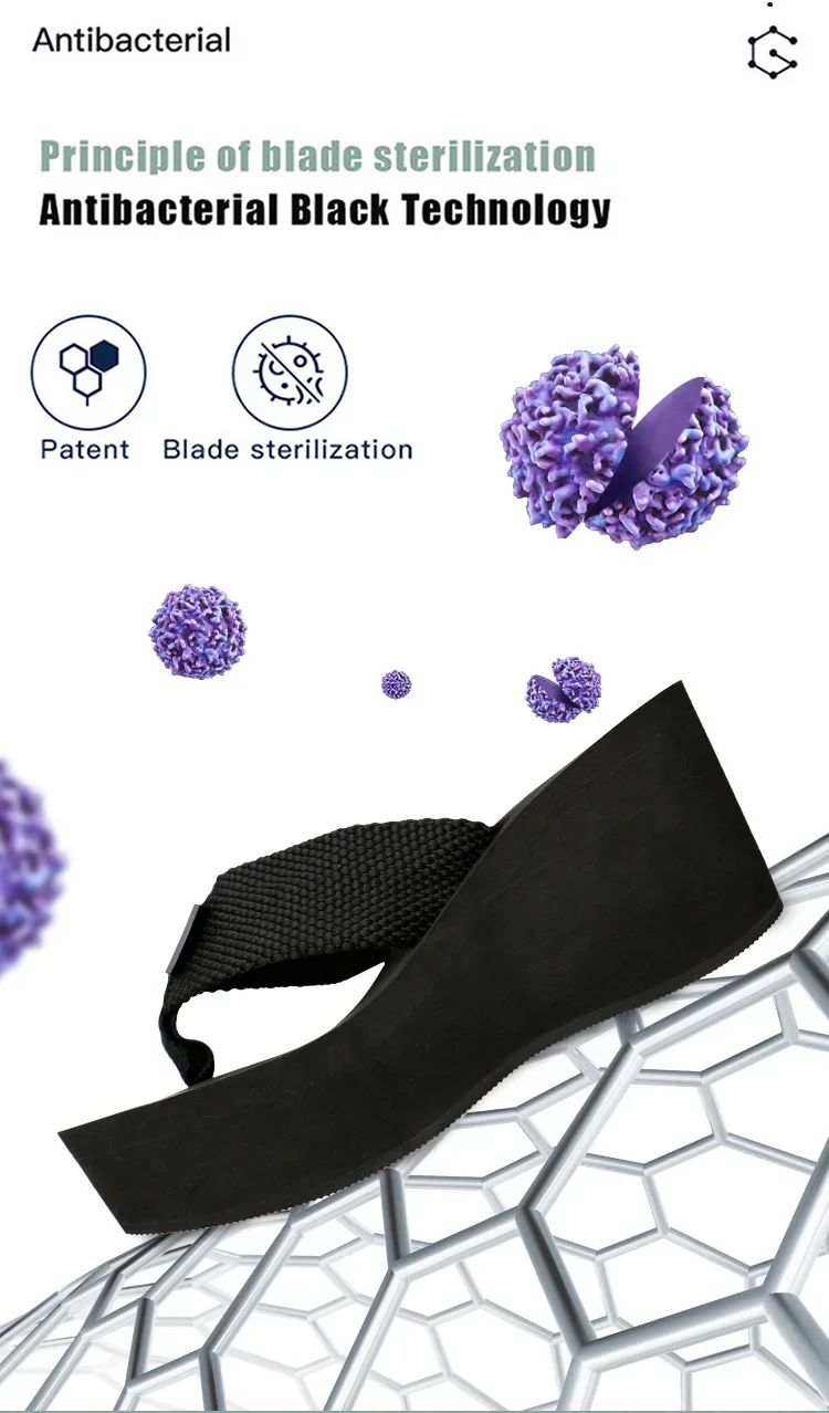BOREE New Summer Women Slippers Wedge Platform Woman Shoes Beach Flip Flops High Heel Graphene Deodorant Non-slip Slides Sandals