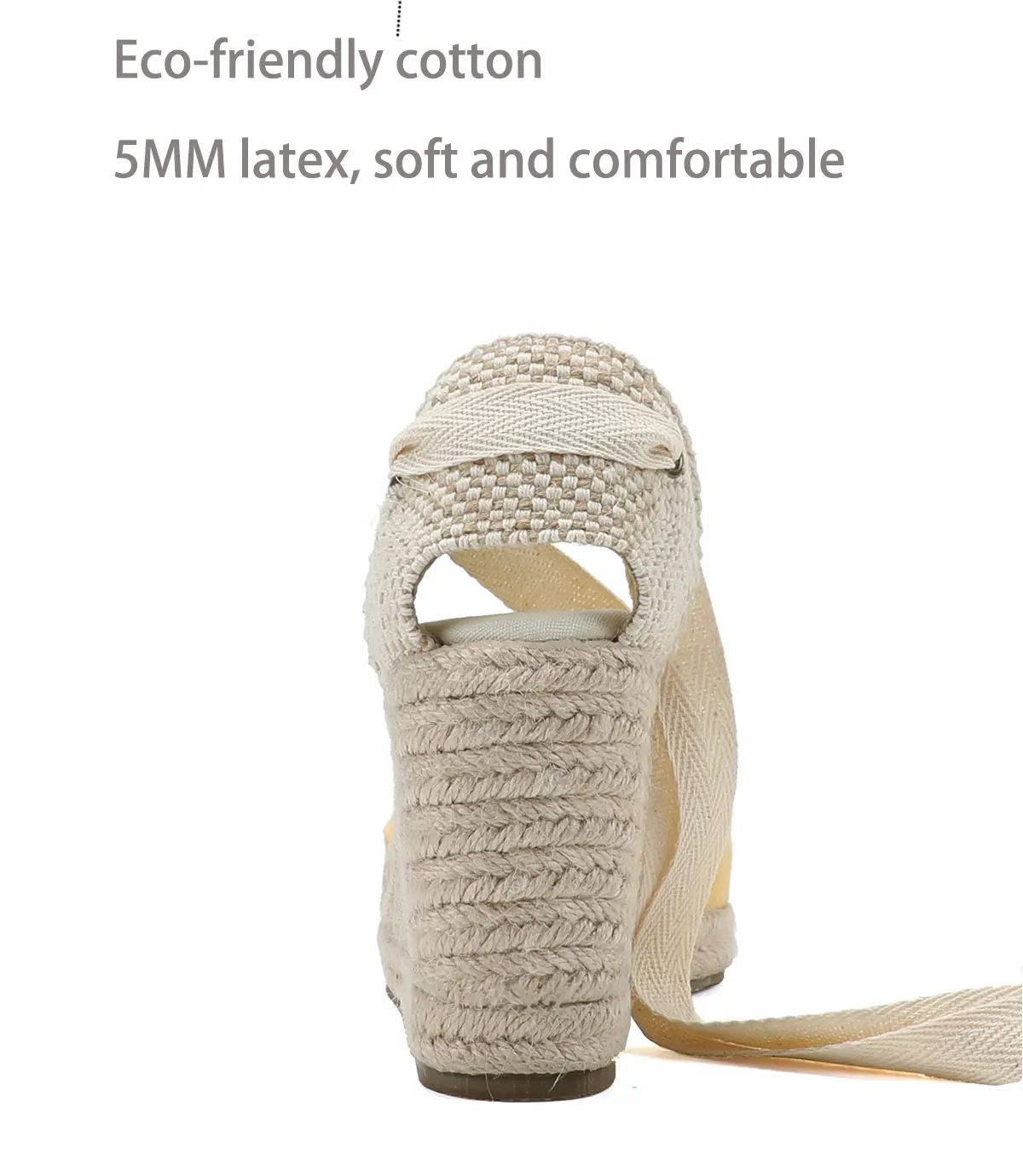 Womens Wedges Espadrille Summer Shoes Roun Red For Women 2022 Offer Rushed 7-9cm Sandals Sandalias Mujer Up Wedge Ankle Strap