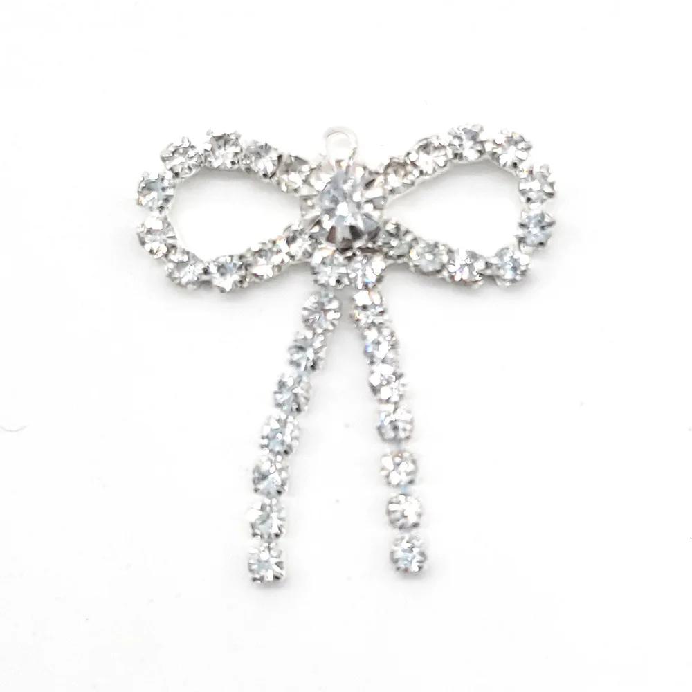 1PCS Shoes Charms Designer Charm Bling Rhinestone Girl Gift Glow Clog Decoration Metal Love Butterfly Shoe Accessories
