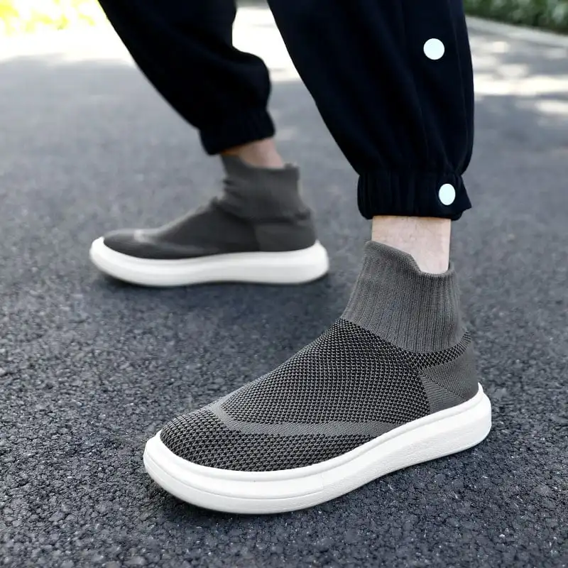 MWY Winter Warm Shoes Men's Sneakers Ankle Socks Shoes Comfortable  Casual Sports Shoes zapatillas hombre plus size 36-46