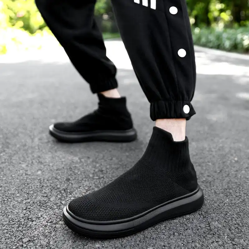 MWY Winter Warm Shoes Men's Sneakers Ankle Socks Shoes Comfortable  Casual Sports Shoes zapatillas hombre plus size 36-46