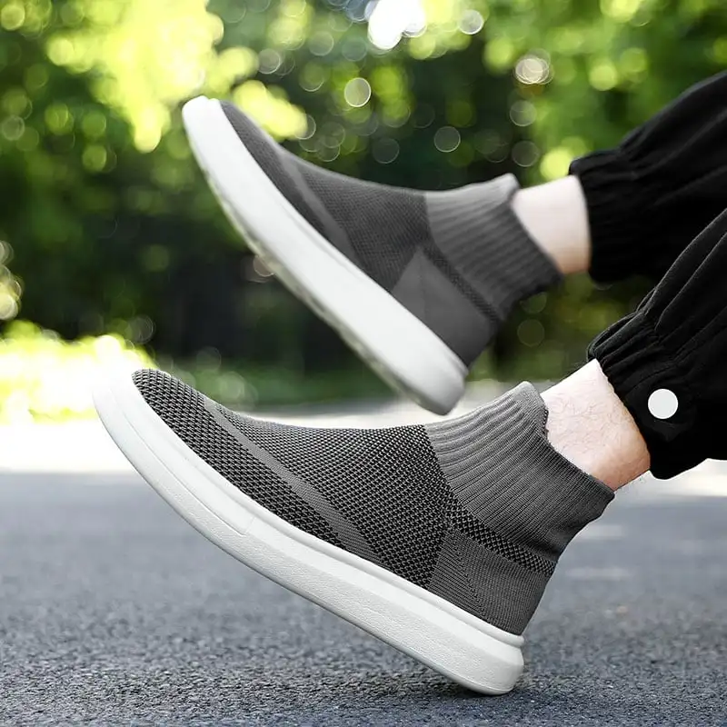 MWY Winter Warm Shoes Men's Sneakers Ankle Socks Shoes Comfortable  Casual Sports Shoes zapatillas hombre plus size 36-46
