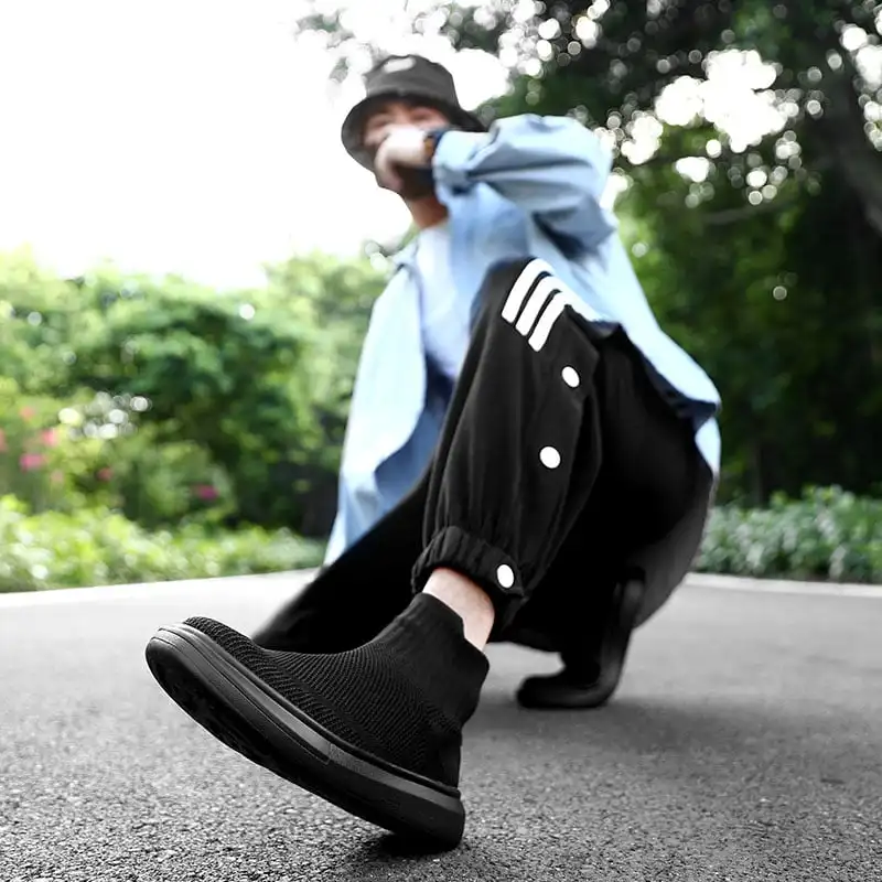 MWY Winter Warm Shoes Men's Sneakers Ankle Socks Shoes Comfortable  Casual Sports Shoes zapatillas hombre plus size 36-46