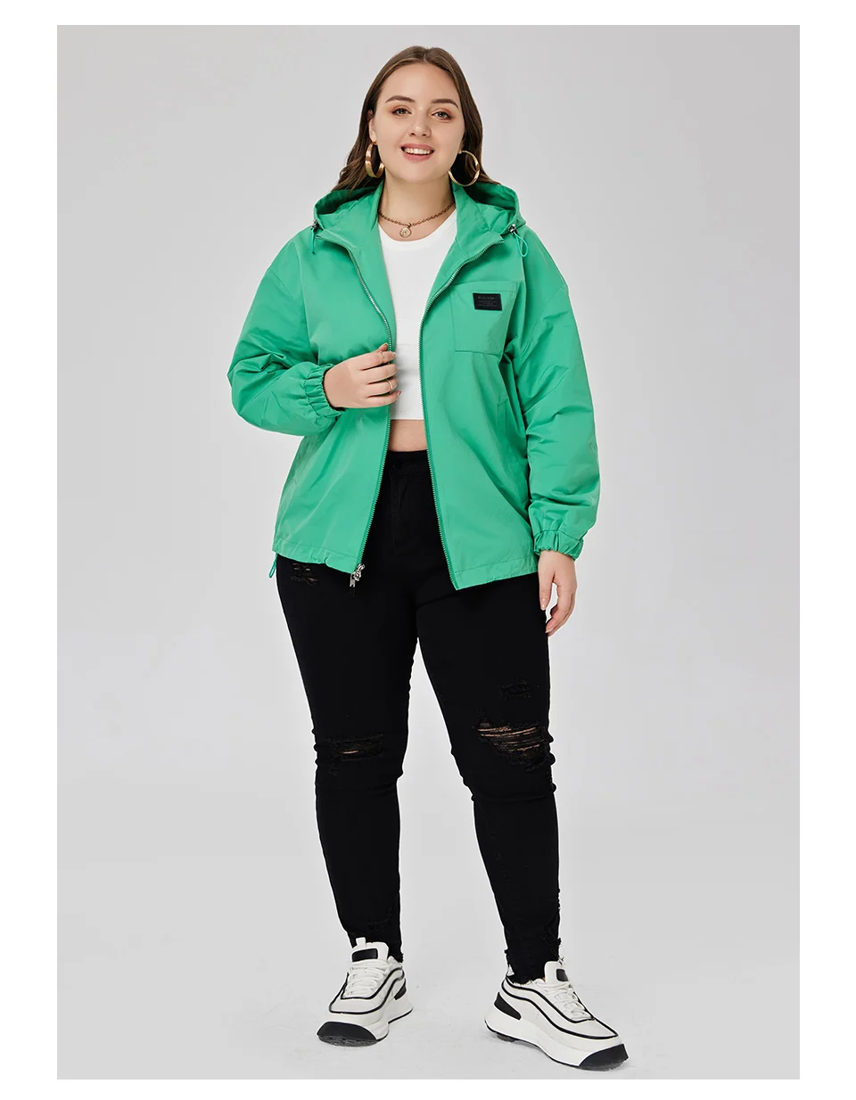 Astrid Women's Spring Jacket 2023 Casual Coat Women Clothes Hooded Bright Short Female Clothing New In Outerwears Plus Size