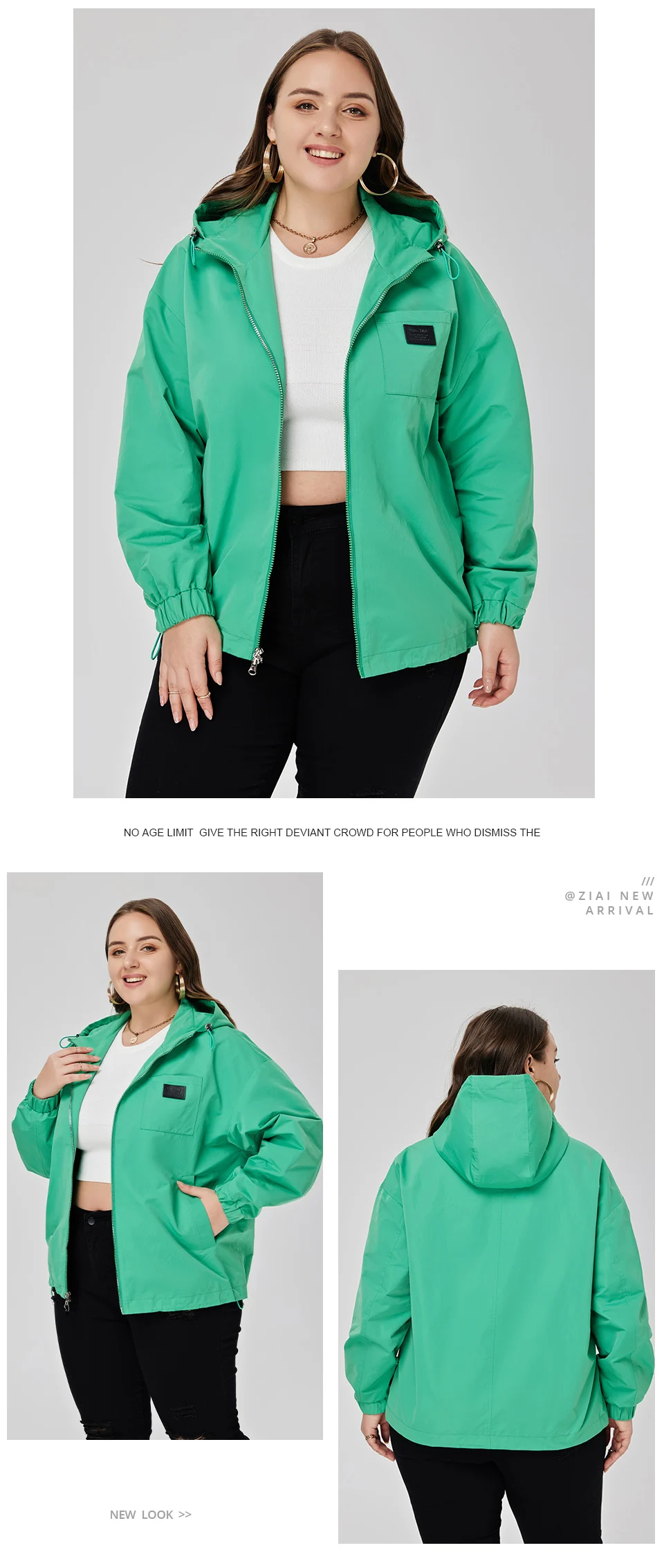 Astrid Women's Spring Jacket 2023 Casual Coat Women Clothes Hooded Bright Short Female Clothing New In Outerwears Plus Size