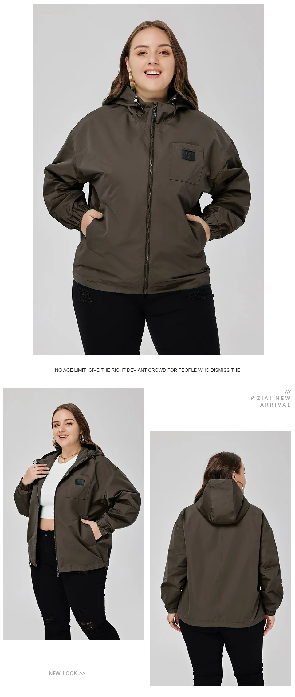 Astrid Women's Spring Jacket 2023 Casual Coat Women Clothes Hooded Bright Short Female Clothing New In Outerwears Plus Size