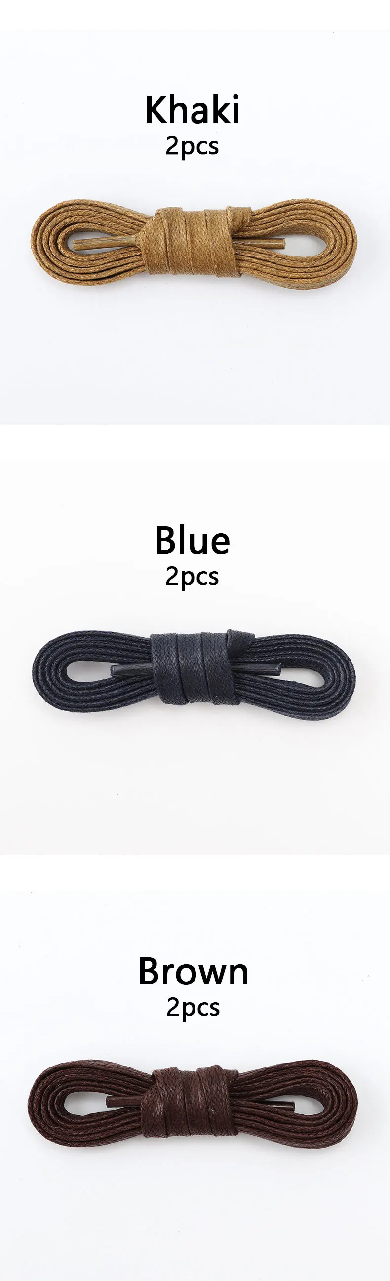Waxed Flat Shoelaces Leather Waterproof Casual Shoe Laces Unisex Boots Shoelace Length 60/80/100/120/140/160/180CM Accessories