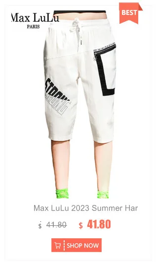 Amax LuluE 2025 Streetwear Womens Summer Fashion Loose Ripped Jeans Ladies Casual Vintage Luxury Denim Pants Punk Harem Trousers