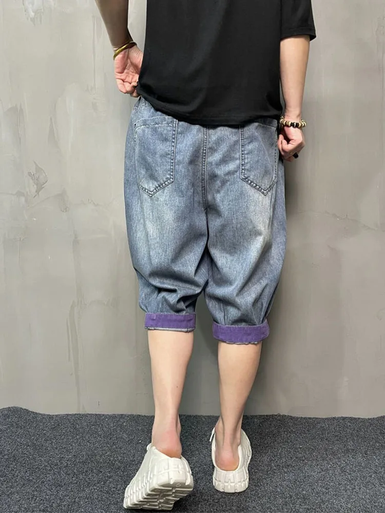 Amax LuluE 2025 Streetwear Womens Summer Fashion Loose Ripped Jeans Ladies Casual Vintage Luxury Denim Pants Punk Harem Trousers