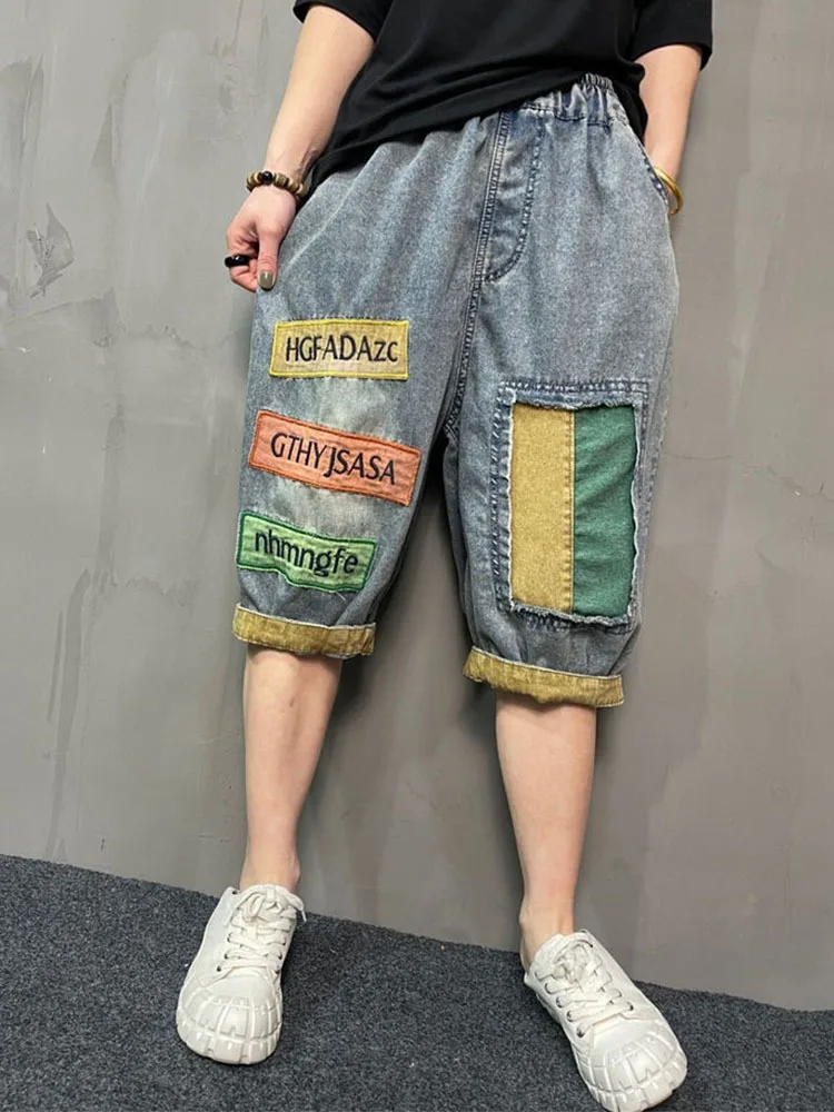 Amax LuluE 2025 Streetwear Womens Summer Fashion Loose Ripped Jeans Ladies Casual Vintage Luxury Denim Pants Punk Harem Trousers