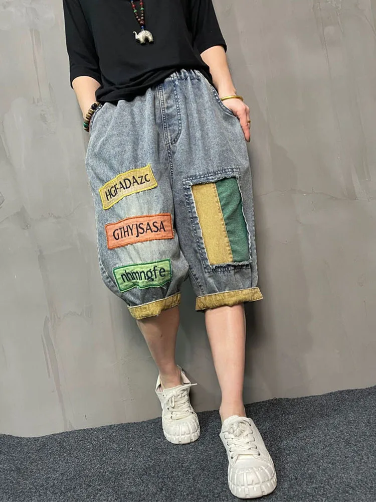 Amax LuluE 2025 Streetwear Womens Summer Fashion Loose Ripped Jeans Ladies Casual Vintage Luxury Denim Pants Punk Harem Trousers