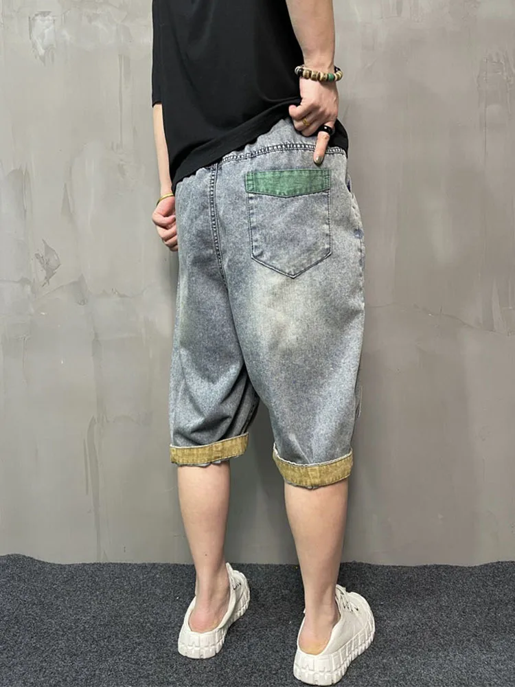 Amax LuluE 2025 Streetwear Womens Summer Fashion Loose Ripped Jeans Ladies Casual Vintage Luxury Denim Pants Punk Harem Trousers