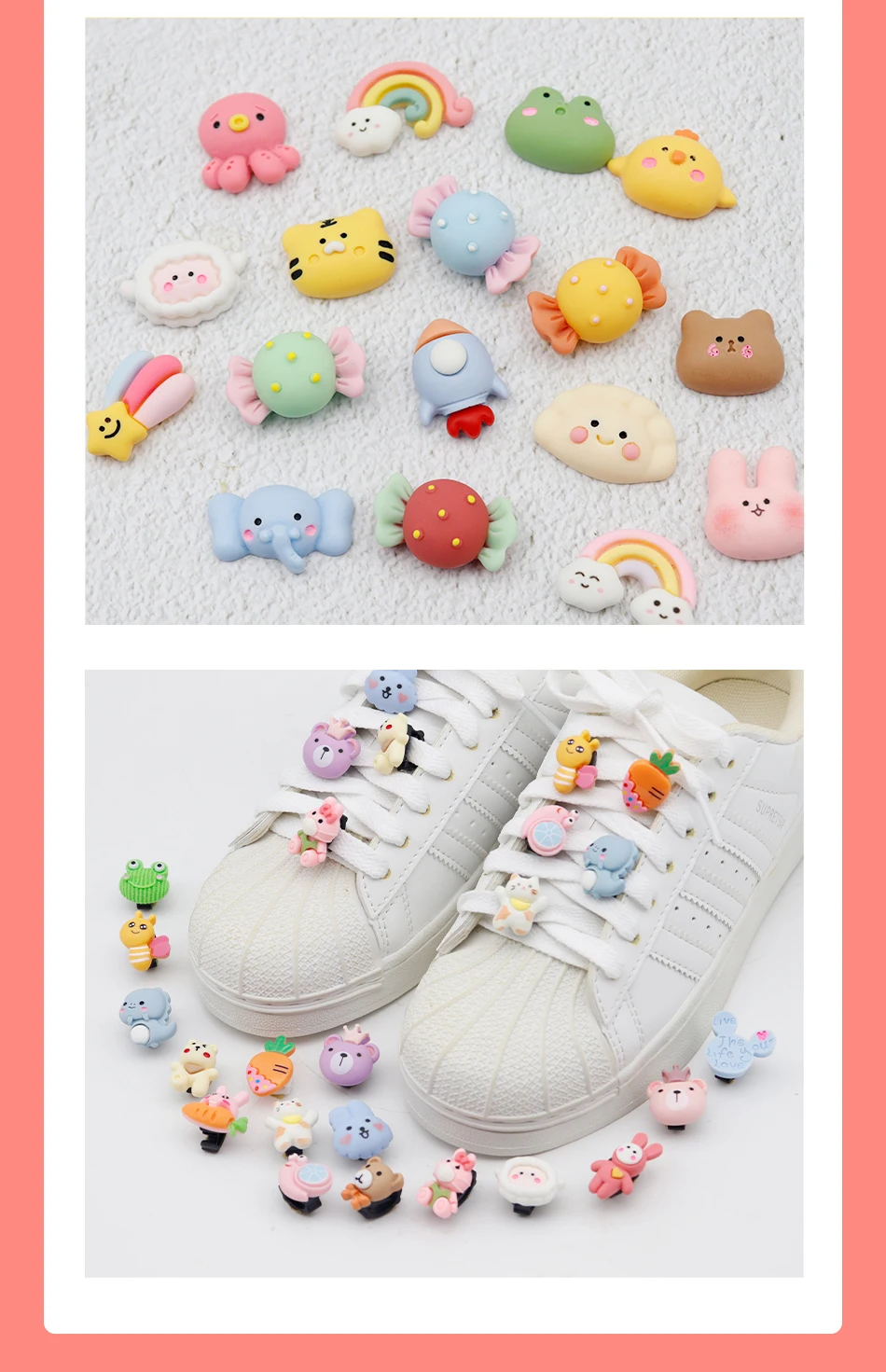 Weiou Lace Pretty Accessories Silicone Shoelace Flowers Female Lovely Boot Canvas Shoe Decorative Objects 5Pcs/set Randomly Ship