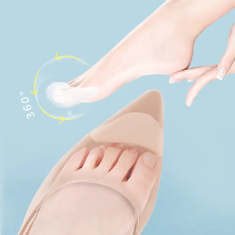 Sponge Forefoot Insert Pads Women Pain Relief High Heel Insoles Reduce Shoes Size Filler Protector Adjustment Shoe Accessories