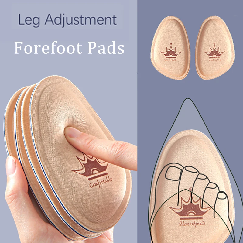4pcs Women Forefoot Pad High Heels Non-slip Pain Relief Insert Half Insoles Round Toe Cushion Foot Care Sole Shoe Pads Insoles