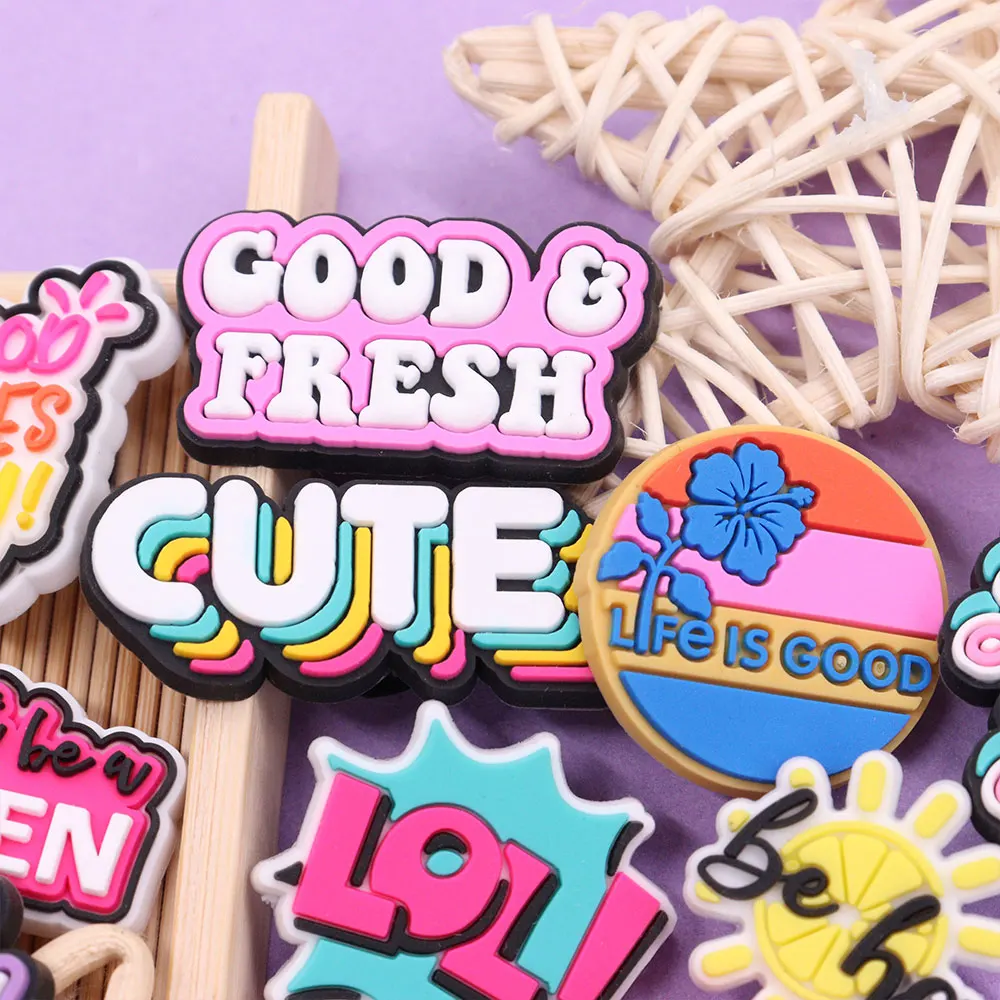 1-16PCS Yeet or Be Yeeted Lucky Children Shoes Charms Accessories Good Fresh Hero Buckle Clog Sandal Decorations