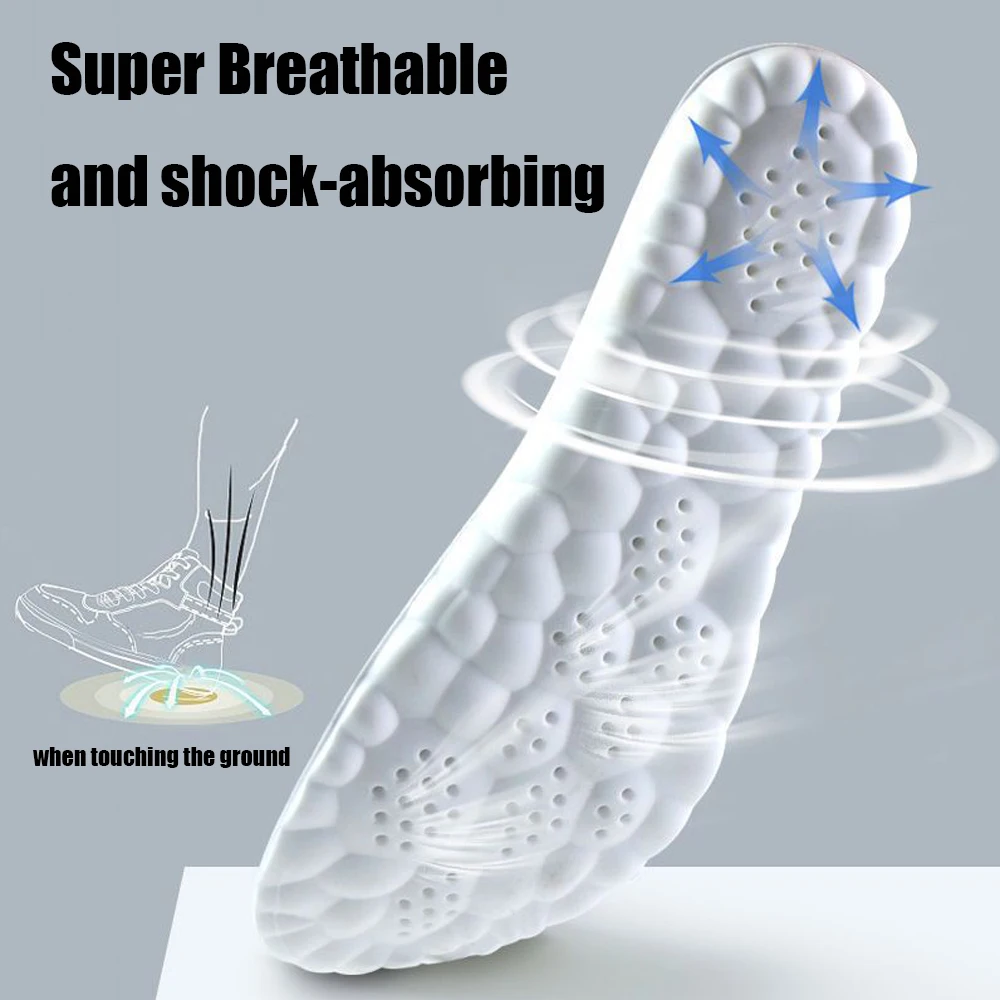 High Quality Sports Insoles for Shoes Men Memory Foam Woman Templates Arch Support Orthopedic Insoles for Sneakers Shoe Pad